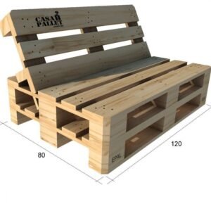 Sofá de Pallet Reclinado